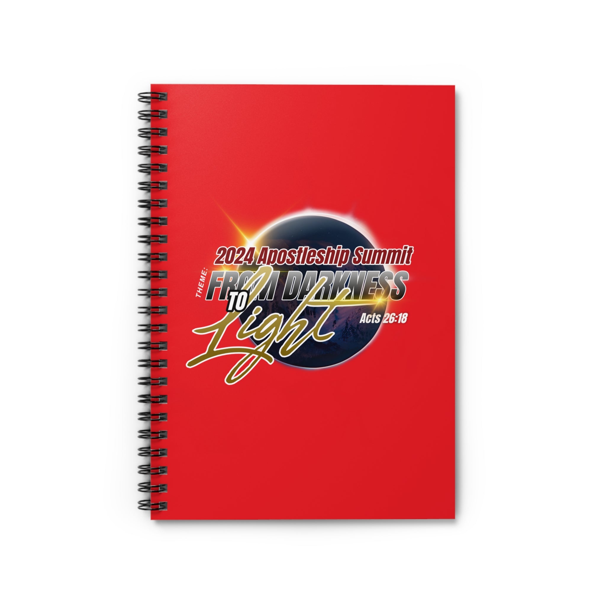 From Darkness to Light Spiral Notebook - Ruled Line