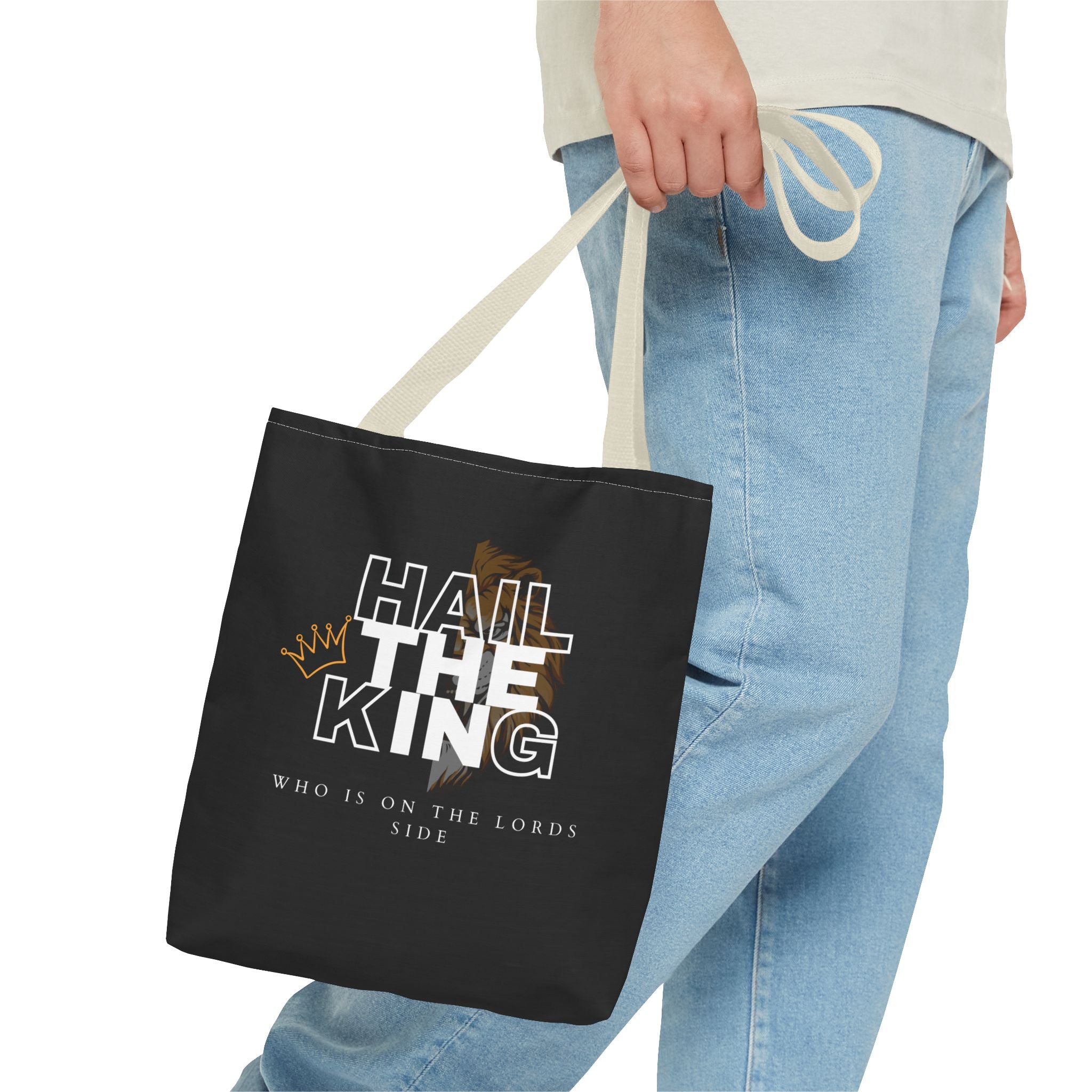 Who Is On The Lord's Side Tote Bag (AOP)