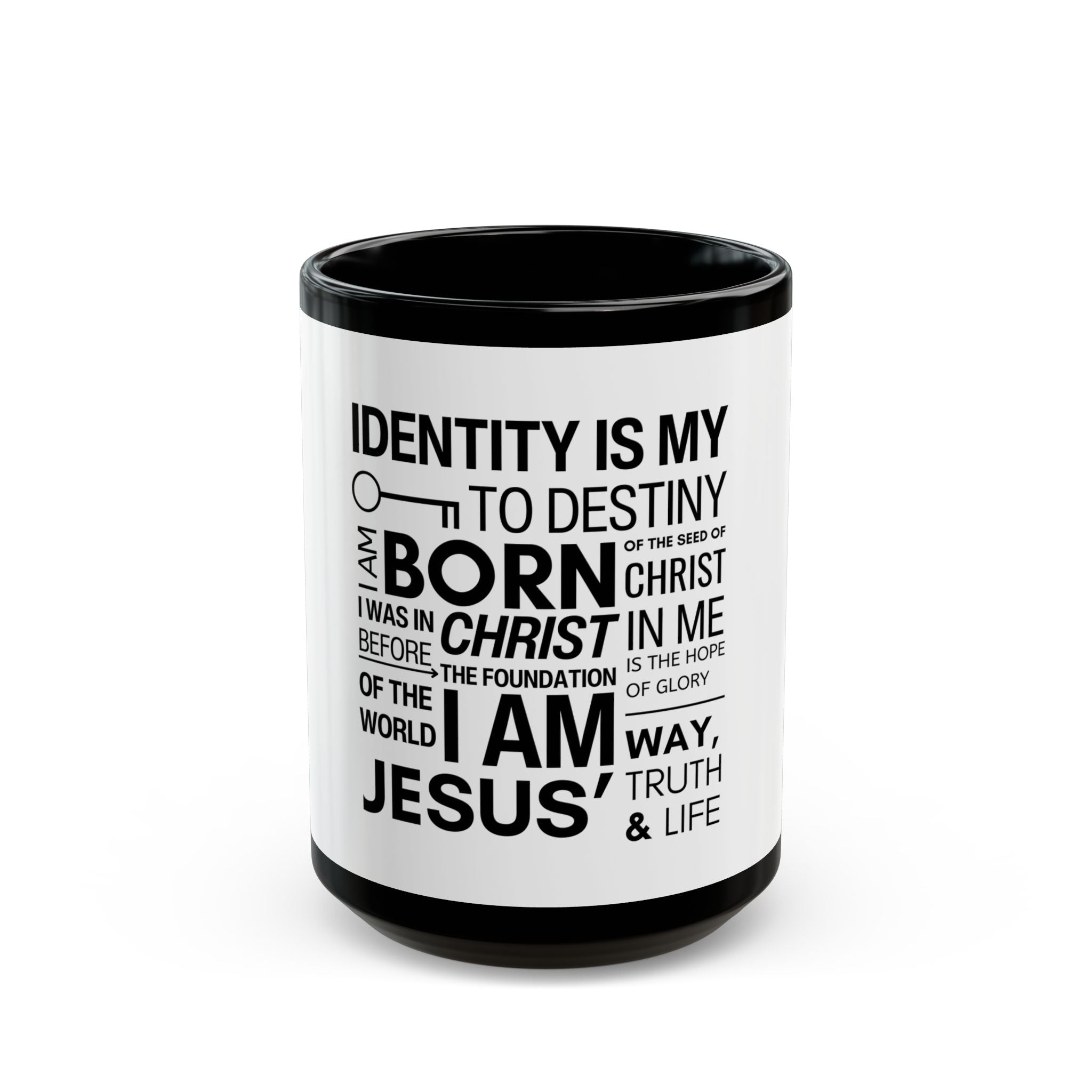Identity Black Mug (11oz, 15oz)