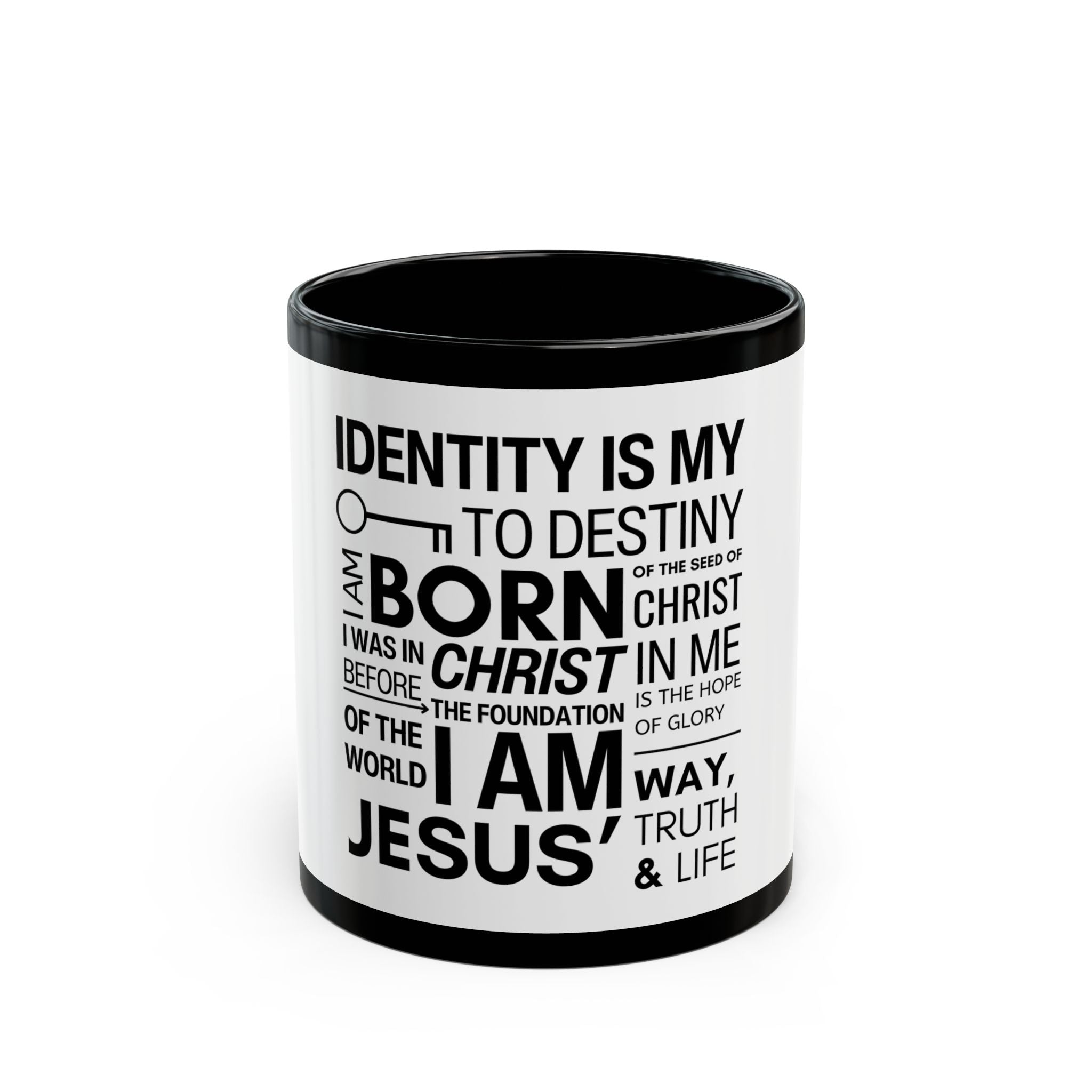 Identity Black Mug (11oz, 15oz)