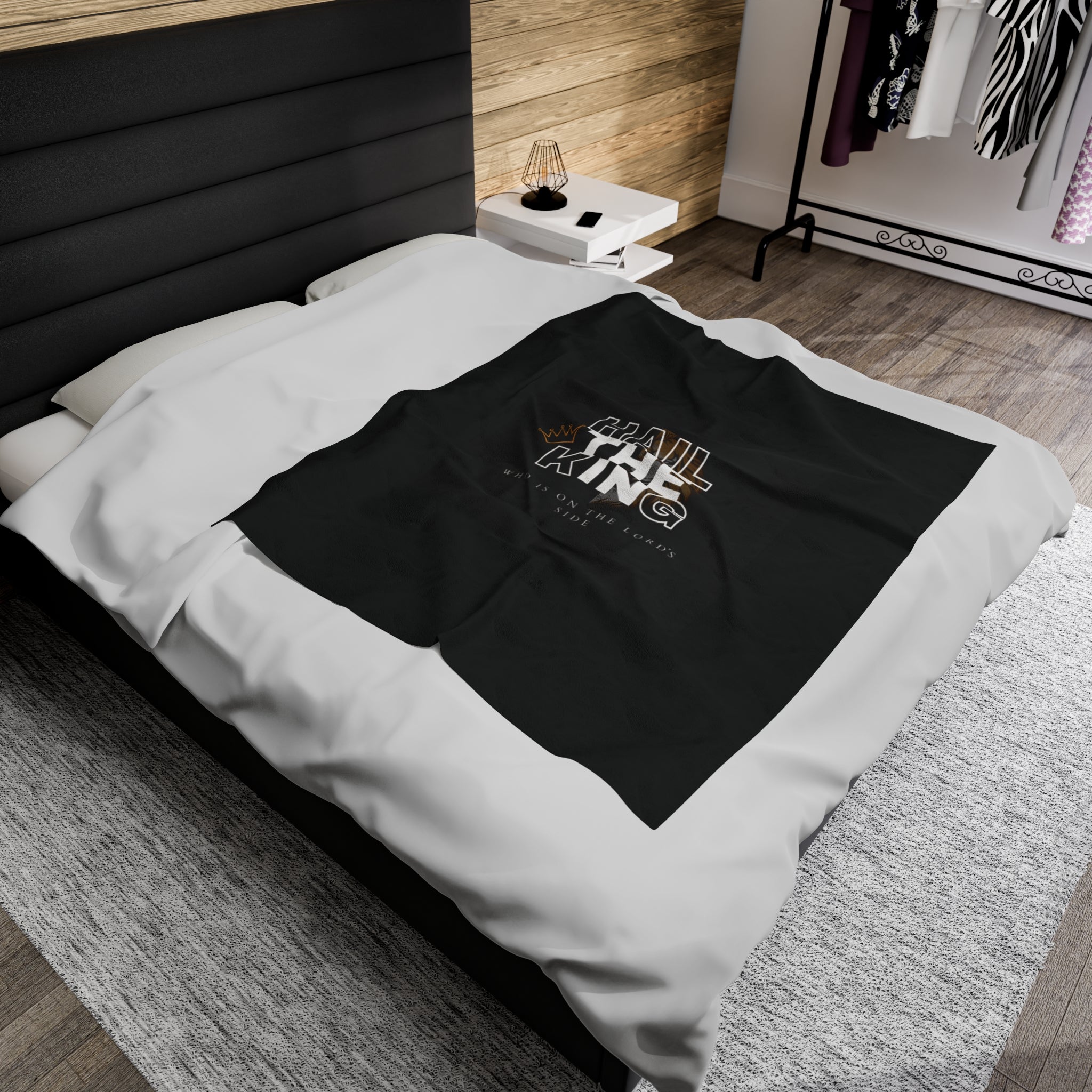 Hail the King Velveteen Plush Blanket