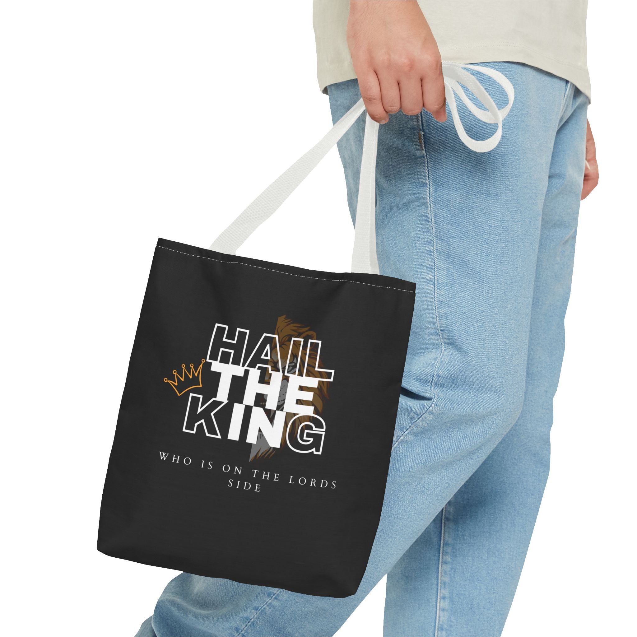 Who Is On The Lord's Side Tote Bag (AOP)
