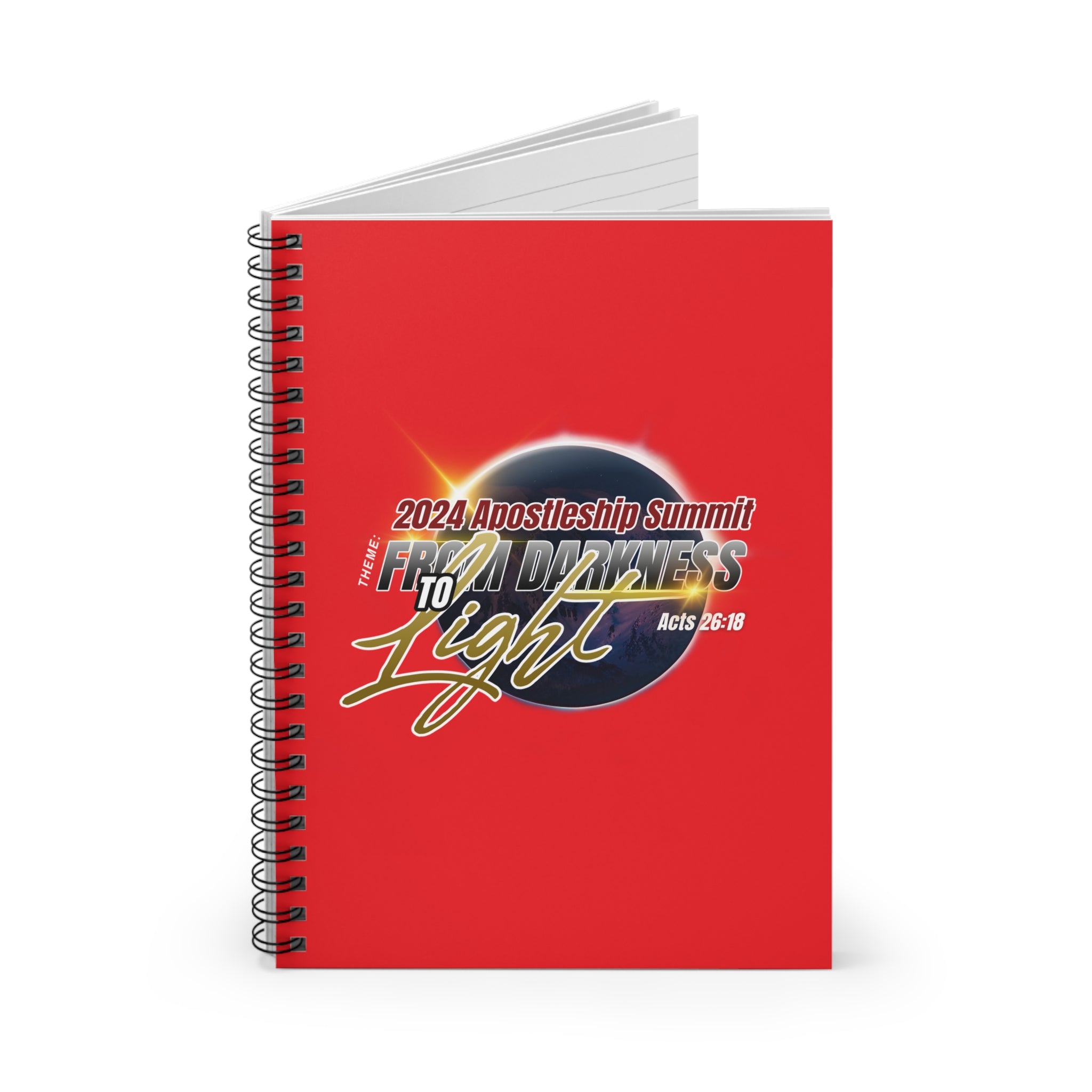From Darkness to Light Spiral Notebook - Ruled Line