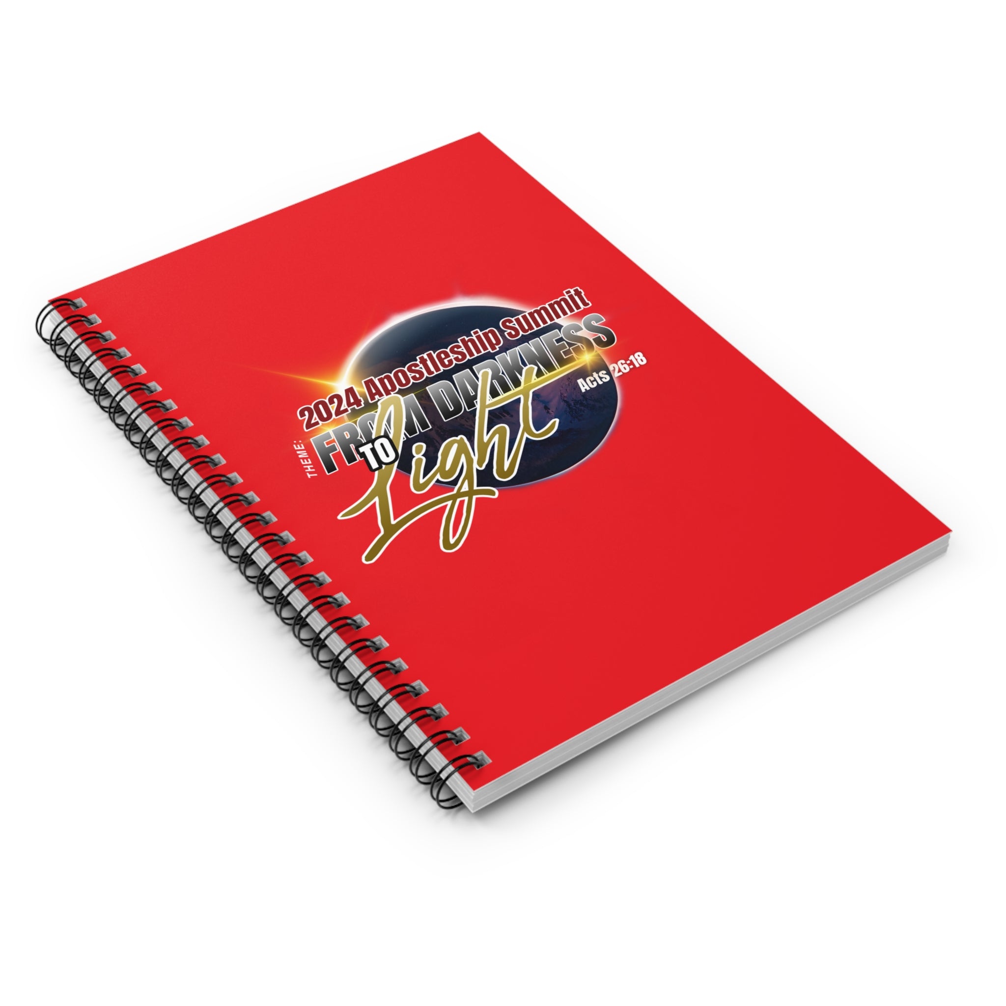 From Darkness to Light Spiral Notebook - Ruled Line