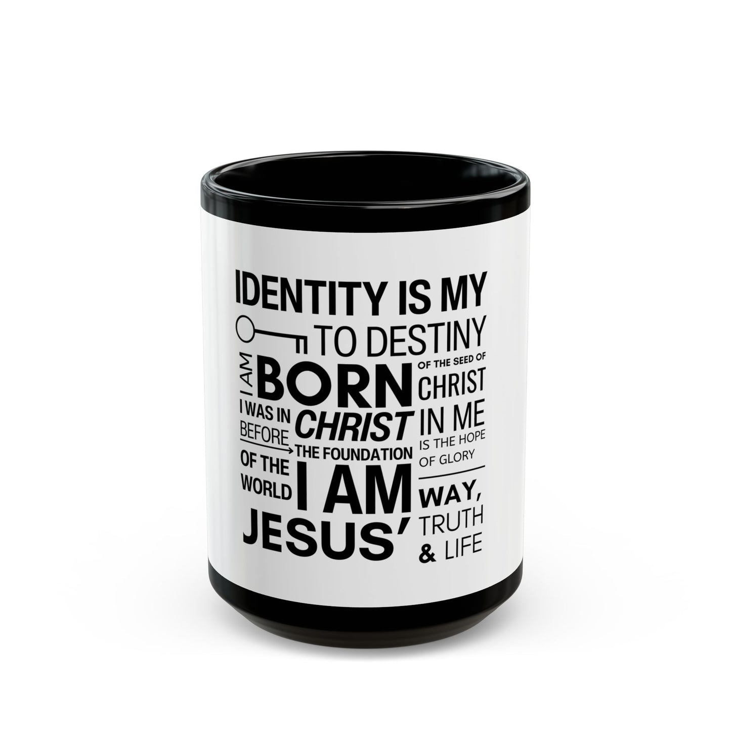Identity Black Mug (11oz, 15oz)