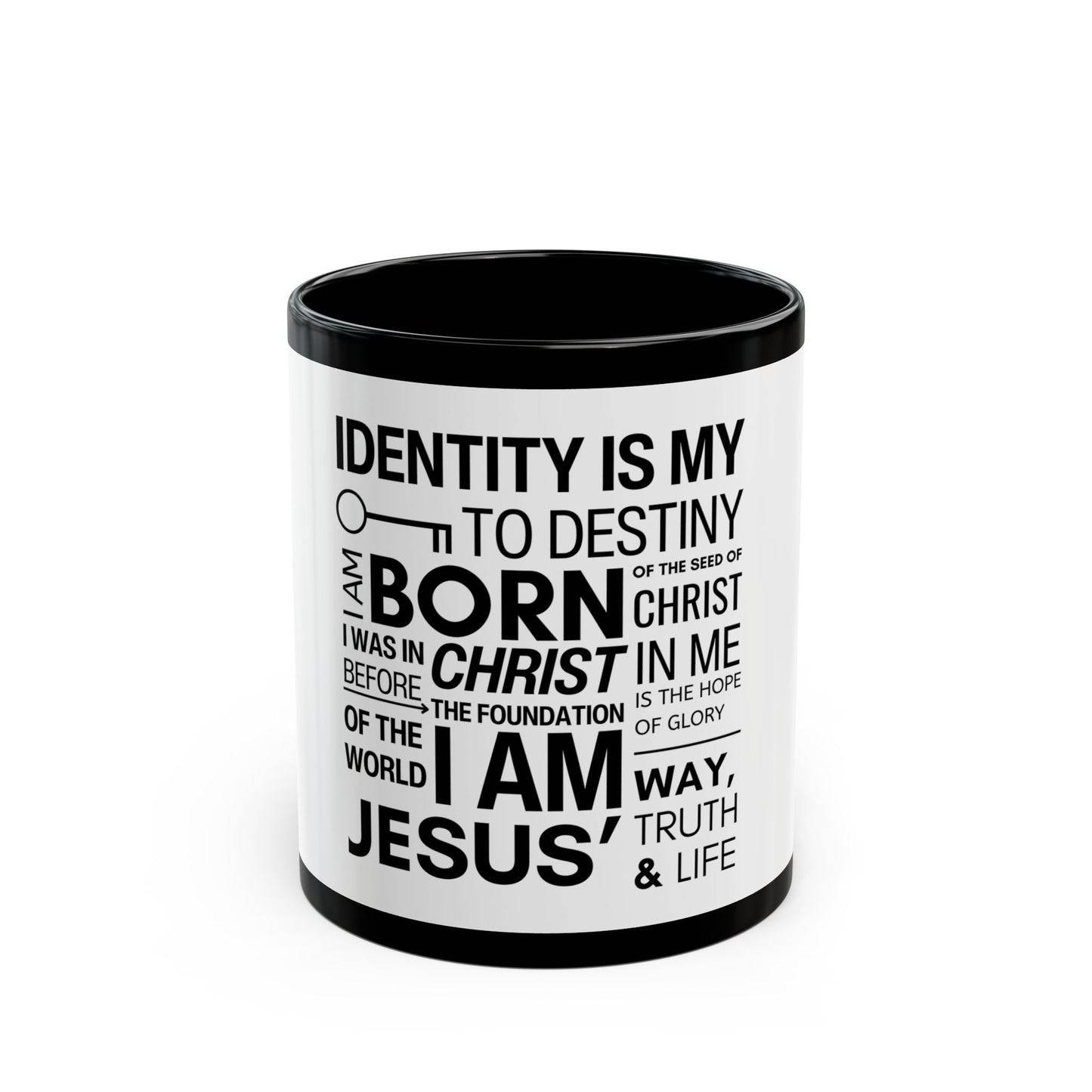 Identity Black Mug (11oz, 15oz)