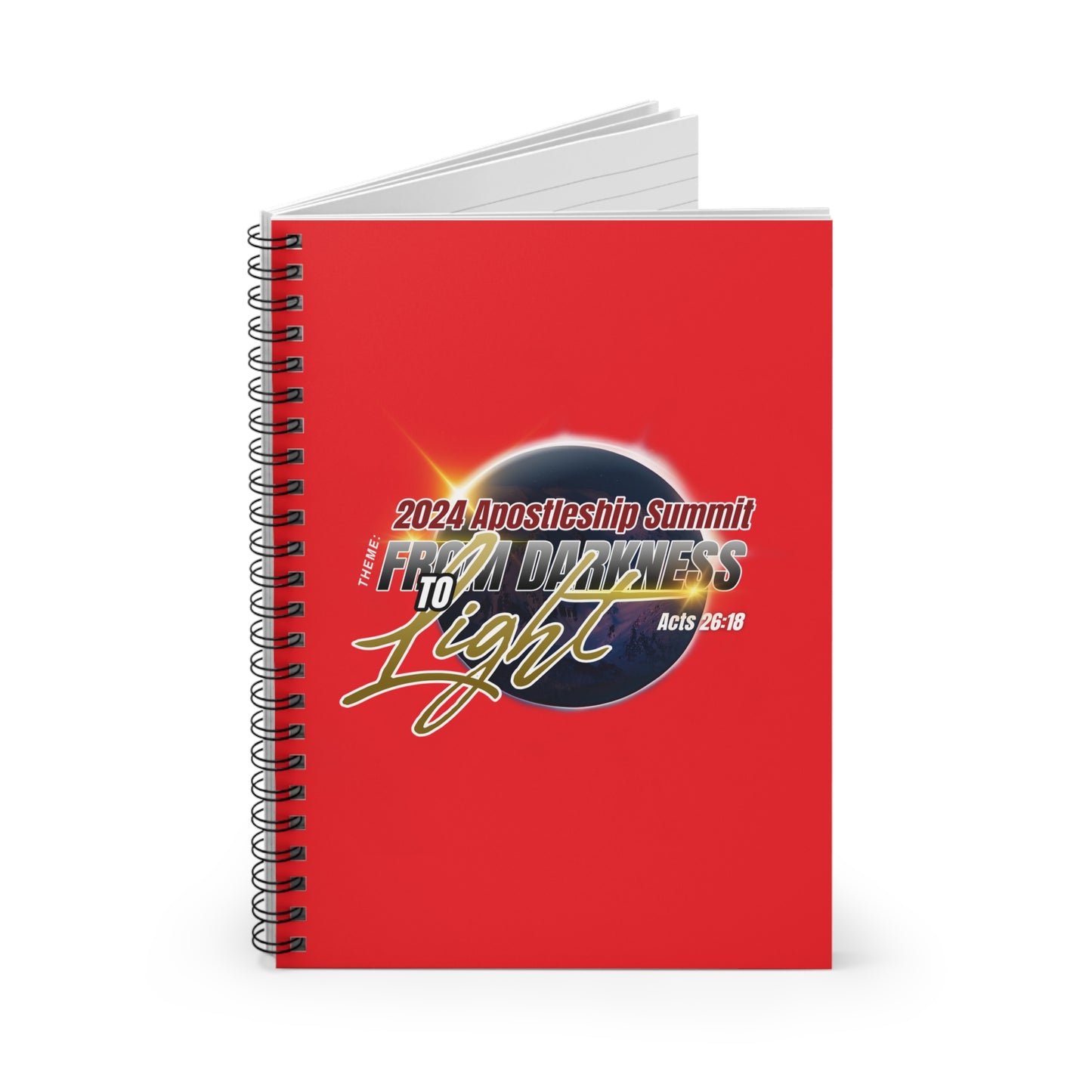 From Darkness to Light Spiral Notebook - Ruled Line