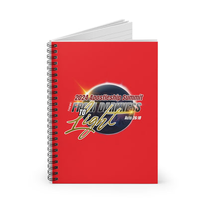 From Darkness to Light Spiral Notebook - Ruled Line